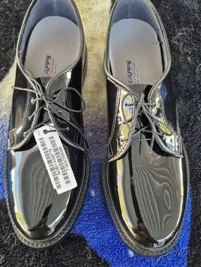 Unbranded Women's Black Patent Lace-Up Flats